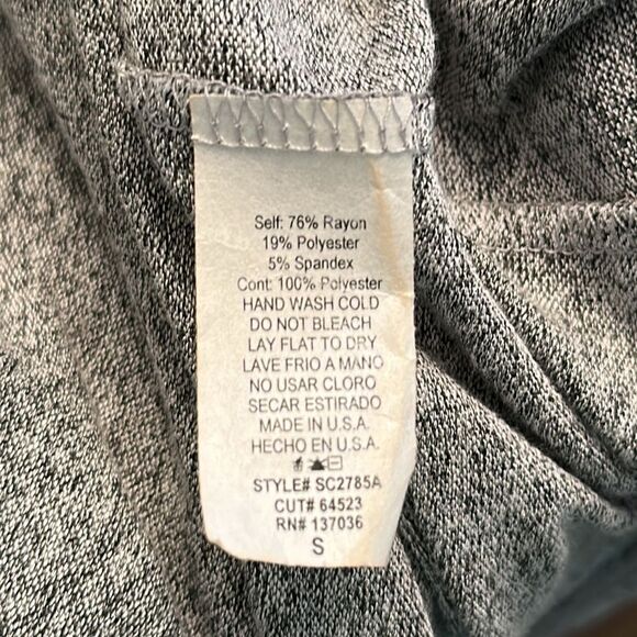 Sinuous Cardigan Size Small Gray Long Sleeve Open Front - Picture 8 of 8